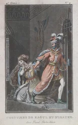 Costumes of Raoul and Isaure, from the opera Raoul Barbe-Bleue, 1790