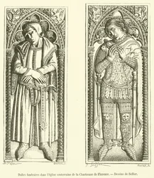 Funerary Slabs in the Underground Church of the Charterhouse of Florence (engraving)