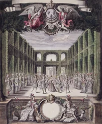 Dance in a Formal Garden, from a collection entitled Les Menus Plaisirs du Roi