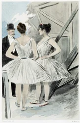Dancers Behind the Scenes of the Theatre - in 