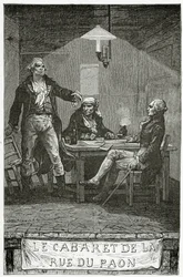 Danton, Marat, Robespierre - Illustration from Ninety-Three