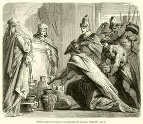 David Consecrates the Spoils of the Enemies to the Lord