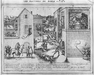 Death of Admiral Gaspard II de Coligny (1519-72) at the time of the St. Bartholomew
