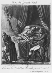 Death of General Louis Lazare Hoche on 19th September 1797 (engraving)