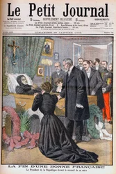 Death of the mother of President Loubet of France. The end of a good Frenchwoman. The President of the Republic in front of his mother