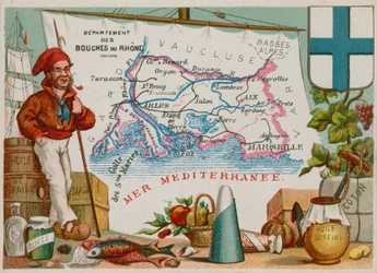 Department of Bouches-du-Rhone in Southern France