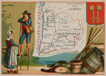 Department of Landes in southern France