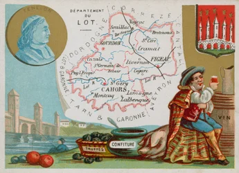 Department of Lot in the southwest of France