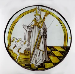 St Nicholas and the three boys in a tub