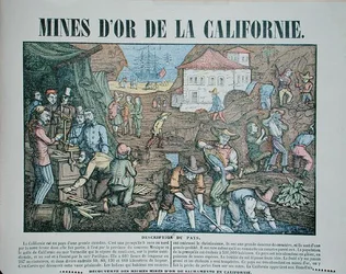 Depiction of the Californian Gold Mines, mid 19th century