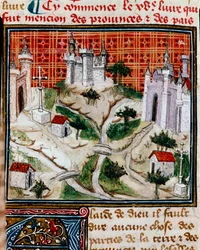 Of Provinces and Countries, Presentation of the Volume Referring to Territories and History of Provinces and Countries. Miniature Taken from 