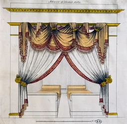 Design of Alcove with Two Beds, First Empire Period