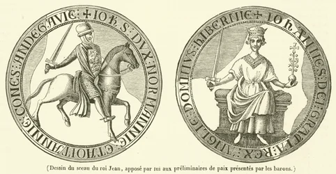 Drawing of King John