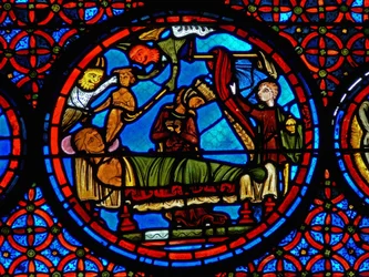Detail (parable of Lazarus and Dives)