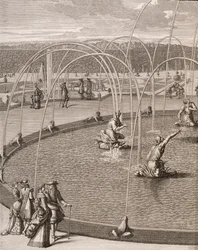 Detail of Fountain of Diana and Apollo at Versailles