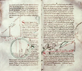 Diagrams of measurements and text