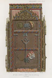 Door in the town hall of Luneburg