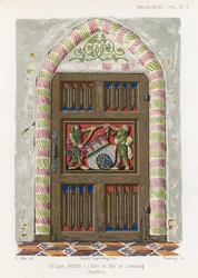 Door in the town hall of Luneburg