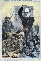 Duce Benito Mussolini Hunting the Bodies and Societies that Start the State Budget