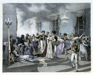 During the celebration of Napoleon I