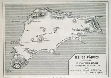 Easter Island (Rapa Nui): Itinerary of Mr. Pinart