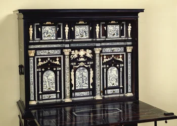 Ebony cabinet decorated with scenes from Genesis