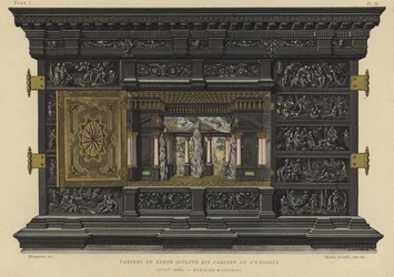 Ebony cabinet known as the Cabinet of the Odyssey, 17th Century