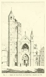 Church of Saint-Paul, Rue Saint-Paul, demolished in 1796