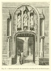 Main entrance of the Jacobin convent on rue Saint-Jacques