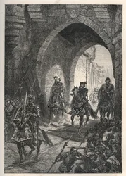 French King Charles VI Returns to Paris After the Crushing of the Revolt of Maillotins in 1382