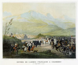 Entry of the French army at Chambery, September 25