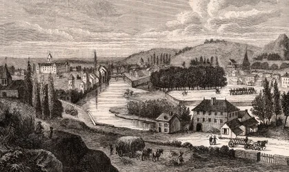 Epinal - Lorraine - Engraving in 