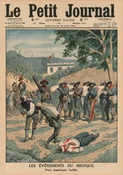 Events of Mexico, Shooting Three Americans, Front Cover Illustration from 