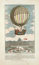 Experience of the Aerostatic Globe by MM. Charles and Robert at the Tuileries Garden on December 1, 1783