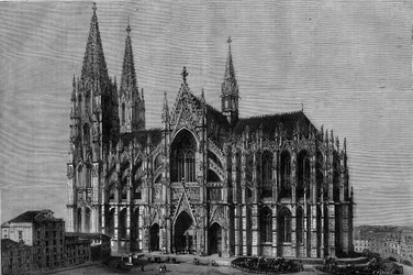 Exterior view of Cologne Cathedral, Germany