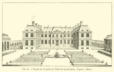 Facade on the garden of the Grand Prior
