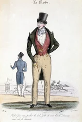 Fashion Masculine in 1829 - in "Les Modes"