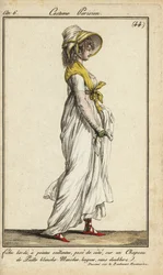 Fashionable Woman on the Blvd. Montmartre