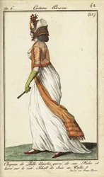 Fashionable Woman on the Champs-Elysees