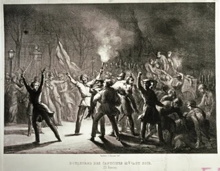February Revolution 1848 (lithograph)
