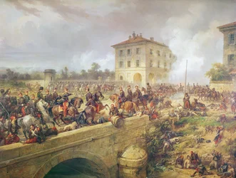 Fighting at the Bridge of Boffalora During the Battle of Magenta, 4th June 1859, c.1859