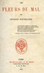 First edition of Les Fleurs du Mal by Charles Baudelaire