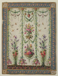 Flowers and a hanging basket