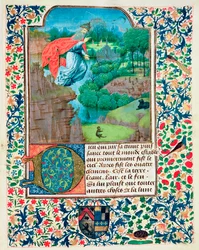 The Creation of the World, from Traite de Medecine by Aldebrande de Florence, 1356