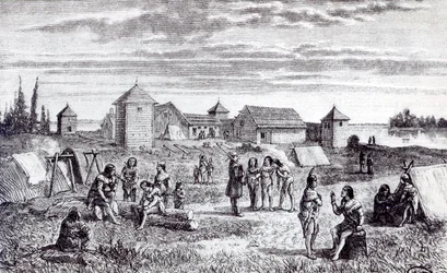 Fort Youkon, a Hudson Bay Company Trading Station