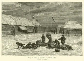 Fort and Trading Post in the Far North of Canada