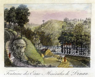 Fountain of the mineral waters of Dinan