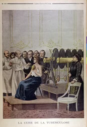 Francisque Crotte Treating a Patient with Tuberculosis using Electricity
