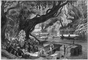 French Delaporte mission to the ruins of Angkor, Cambodia