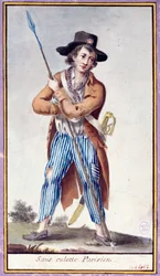 A Parisian Sansculotte with Weapon